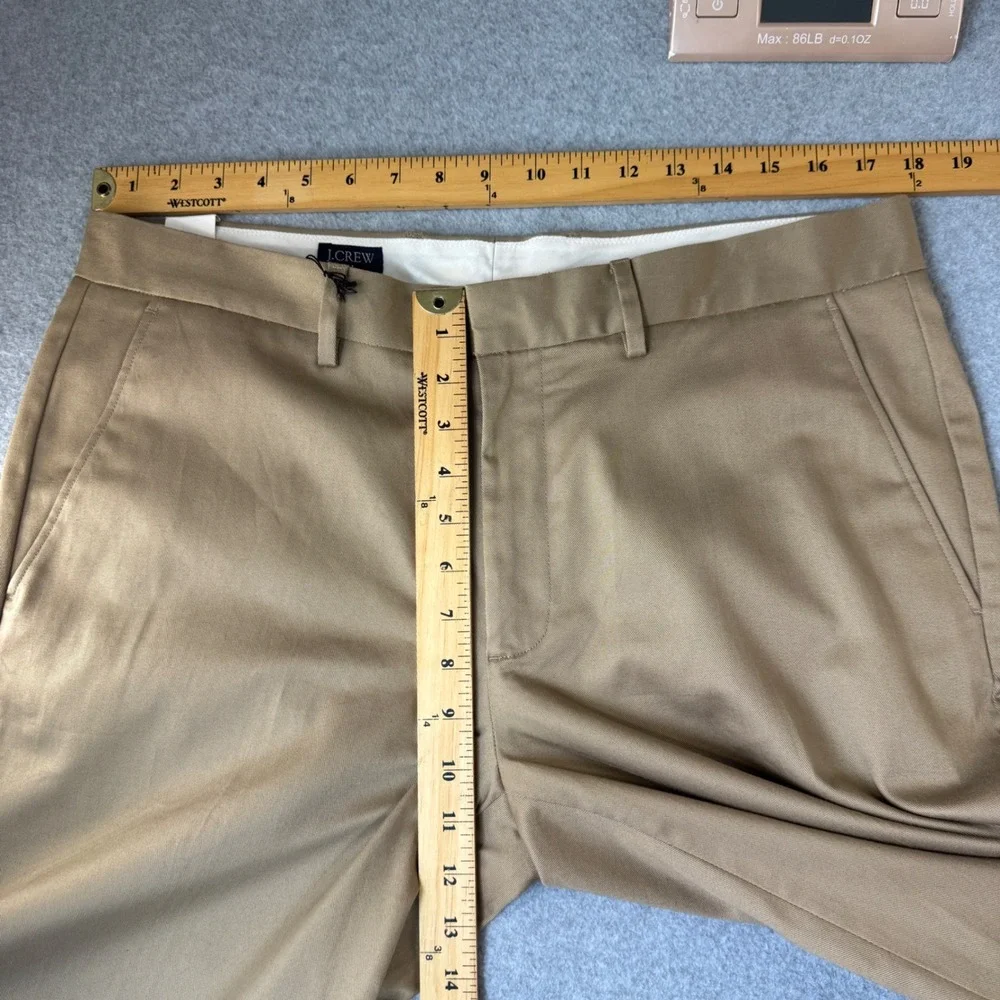 J.Crew Flex Bedford Pants Slim Fit Khaki Tan Chino Trousers Mens Size‎ 35x32 NWT